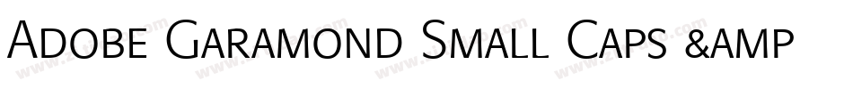 Adobe Garamond Small Caps & Oldstyle Figures字体转换